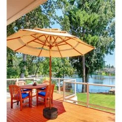 ELLE Sac De Poids De Parasols, Sac De Poids Amovible, Base Sacs Sable De Tissu Oxford, Patio Umbrella Base, Sac De Lestage Sable Pour Extérieur, Sac De Poid De Base Pour Parasol Tente Jardin Patio -Tente de réception Soldes 48461113 4