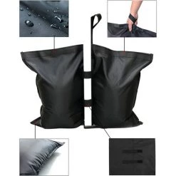 ELLE Un Paquet De 4 Poids De Sable, Poids De Sac De Jambe De Qualité Industrielle, Sacs De Poids Cousus Robustes, Utilisés Pour Les Parasols De Tente, Les Parasols, Les Auvents, Les Sacs De Pied Lestés, Les Trampolines -Tente de réception Soldes 48461168 3
