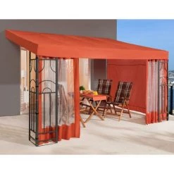 Quick-Star Ensemble De Rideaux 3 pièces Assortis Aux Tonnelles Murales De 300 x 400 cm