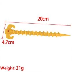 KARTOKNER 10 Pièces Piquets Camping Durables Plastique, Clous Tente Plastique, Visser Piquets Tente, Clous Tente D'extérieur, Piquets Camping Auvent, Pour Fixer Tentes (20cm) -Tente de réception Soldes 49344514 2