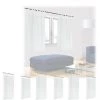 RELAXDAYS 8x Rideaux Voilage Blanc, Semi-transparents, Pour Salon Et Chambre, HxL : 145x140 Cm, Avec Boucles, Blanc -Tente de réception Soldes 49704185 1