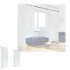 RELAXDAYS 4x Rideaux Voilage Blanc, Semi-transparents, Pour Salon Et Chambre, HxL : 245x140 Cm, Avec Boucles, Blanc 2 RELAXDAYS 4x Rideaux Voilage Blanc, Semi-transparents, Pour Salon Et Chambre, HxL : 245x140 Cm, Avec Boucles, Blanc -Tente de réception Soldes 49704214 1