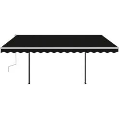 VidaXL Auvent Manuel Rétractable Avec Poteaux 4x3,5 M Anthracite - Anthracite 10 VidaXL Auvent Manuel Rétractable Avec Poteaux 4x3,5 M Anthracite - Anthracite -Tente de réception Soldes 49923781 4
