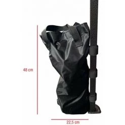 MOBILI REBECCA Rebecca Mobili 4 Sacs Lestage Fixation Tonnelle Pavillon Noir Velcro 48x22,5 -Tente de réception Soldes 49931792 2