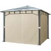 INTENT24.FR Rideaux (set De 4 Toiles) Pour Tonnelle De Jardin INTENT24 Sunset Deluxe 3x3 M, Couleur Champagne - Champagne