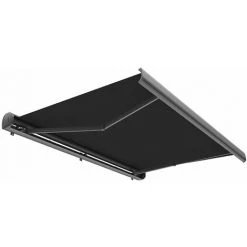 RED DECO Store Banne Motorisé 3x2m BOSTON Noir Aluminium Coffre Intégral - Noir -Tente de réception Soldes 50725698 5