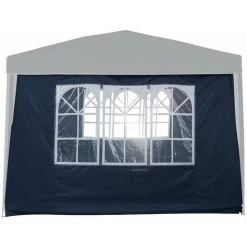 TERRE JARDIN Mur Fenêtre Pour Tonnelle Pliante Bleu 3x3 M