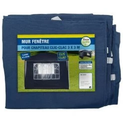 TERRE JARDIN Mur Fenêtre Pour Tonnelle Pliante Bleu 3x3 M -Tente de réception Soldes 5092416 3