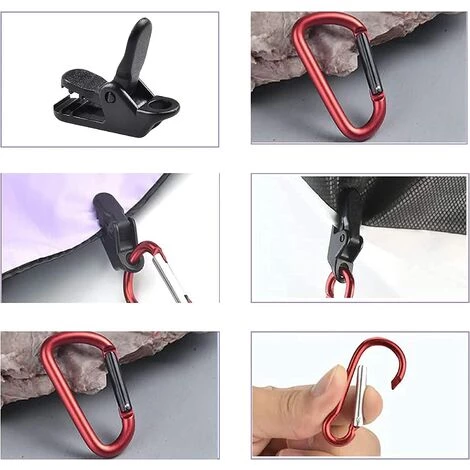 Pince Bâche Clip Tente Alliage,Triomphe 12 Pièces Coupe-Vent Clip Bâche Réutilisable, Réutilisable Clip Pour Auvent, Pour Couverture D'auvent De Piscine Fixe, Tente, Trampoline, Auvent De Bateau 7 Pince Bâche Clip Tente Alliage,Triomphe 12 Pièces Coupe-Vent Clip Bâche Réutilisable, Réutilisable Clip Pour Auvent, Pour Couverture D'auvent De Piscine Fixe, Tente, Trampoline, Auvent De Bateau - Image 5