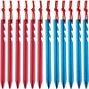 DKSFJKL 12 Pcs Clous De Tente Légers Et Lourds De Clous De Tente Clou Triangulaire Réglable Multi-Dents Pour Le Camping De Plein Air, Les Voyages à Pied, Les Plages Et Les Plages 18CM -Tente de réception Soldes 50995125 1
