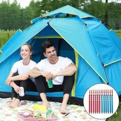 DKSFJKL 12 Pcs Clous De Tente Légers Et Lourds De Clous De Tente Clou Triangulaire Réglable Multi-Dents Pour Le Camping De Plein Air, Les Voyages à Pied, Les Plages Et Les Plages 18CM 10 DKSFJKL 12 Pcs Clous De Tente Légers Et Lourds De Clous De Tente Clou Triangulaire Réglable Multi-Dents Pour Le Camping De Plein Air, Les Voyages à Pied, Les Plages Et Les Plages 18CM -Tente de réception Soldes 50995125 4