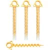 DKSFJKL 4 Pièces Clous De Tente, Clou De Tente En Plastique Jaune Pour La Fixation Du Tapis De Protection Contre Les Mauvaises Herbes De Jardin De Bâches De Pluie De Tente De Camping, Jaune -Tente de réception Soldes 50995129 1