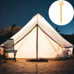 DKSFJKL 4 Pièces Clous De Tente, Clou De Tente En Plastique Jaune Pour La Fixation Du Tapis De Protection Contre Les Mauvaises Herbes De Jardin De Bâches De Pluie De Tente De Camping, Jaune -Tente de réception Soldes 50995129 5