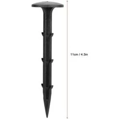 DKSFJKL Pack De 50 Piquets De Tente Piquets Clous Sols Durs En Plastique Pour Sardines Tente Camping Randonnée Ou Pique-Nique Bâche Utilisée En Couvre Sol Jardin -Tente de réception Soldes 50995281 2