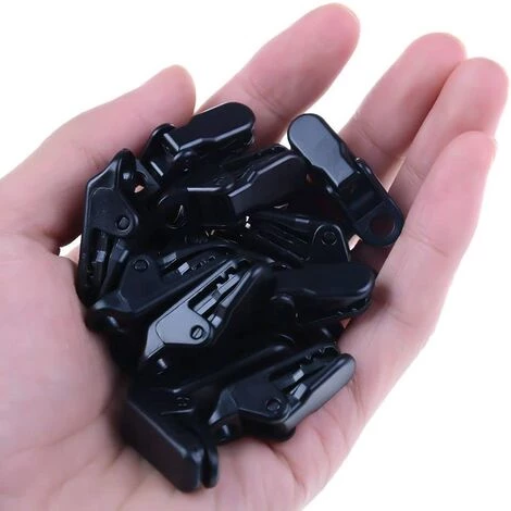SUPERMARKET 50Pcs/ Sac Noir Tente Clips, Coupe-vent Pour Auvent Colliers De Serrage Plastique Vent Corde Auvents Clip Tente De Camping SE Fixe Pour Extérieur,Superma 5 SUPERMARKET 50Pcs/ Sac Noir Tente Clips, Coupe-vent Pour Auvent Colliers De Serrage Plastique Vent Corde Auvents Clip Tente De Camping SE Fixe Pour Extérieur,Superma – Image 3