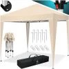 KESSER® Tonnelle 3 x 3 m | Étanche | Sac De Rangement Fourni | Système D’attache Pop-up | Protection UV 50+ | Pavillon Pliable | Tente De Jardin | Chapiteau | Entretoises Métalliques |, Beige (de) -Tente de réception Soldes 51038906 1