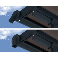 Palram - Canopia | Pergola Capri 3X4.3 Grise, Toiture Bronze -Tente de réception Soldes 51198521 3