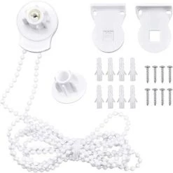 SUPERMARKET Fixations De Store Enrouleur - Supports De 25 Mm Pour Réparation De Stores Roulants - Kit De Réparation - Accessoires Pour Réparation De Rideaux Avec Chaîne Perlée Et Vis Pour Fenêtres,Superma