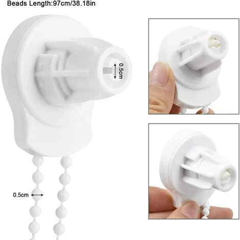 SUPERMARKET Fixations De Store Enrouleur - Supports De 25 Mm Pour Réparation De Stores Roulants - Kit De Réparation - Accessoires Pour Réparation De Rideaux Avec Chaîne Perlée Et Vis Pour Fenêtres,Superma 5 SUPERMARKET Fixations De Store Enrouleur - Supports De 25 Mm Pour Réparation De Stores Roulants - Kit De Réparation - Accessoires Pour Réparation De Rideaux Avec Chaîne Perlée Et Vis Pour Fenêtres,Superma – Image 3