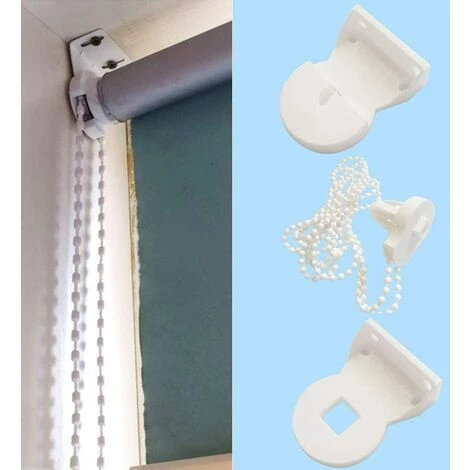 SUPERMARKET Fixations De Store Enrouleur - Supports De 25 Mm Pour Réparation De Stores Roulants - Kit De Réparation - Accessoires Pour Réparation De Rideaux Avec Chaîne Perlée Et Vis Pour Fenêtres,Superma 7 SUPERMARKET Fixations De Store Enrouleur - Supports De 25 Mm Pour Réparation De Stores Roulants - Kit De Réparation - Accessoires Pour Réparation De Rideaux Avec Chaîne Perlée Et Vis Pour Fenêtres,Superma – Image 5