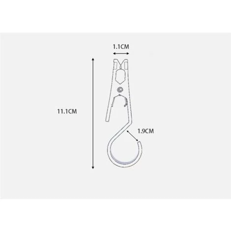 VERSAILLESFR Tonnelle à Clips Pour Auvents 12 Pièces Clip Tente Campagne Mousqueton Crochet Crochet Verrouillage Pour Tonnelle Clip Collier Toit Clip Pour Tentes Campagne En Plein Air Tente Fixe -Versailles 4 VERSAILLESFR Tonnelle à Clips Pour Auvents 12 Pièces Clip Tente Campagne Mousqueton Crochet Crochet Verrouillage Pour Tonnelle Clip Collier Toit Clip Pour Tentes Campagne En Plein Air Tente Fixe -Versailles - Image 2