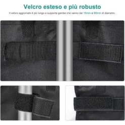 BARES Jeu De 4 Poids Pour Gazebo, Poids 1680D De Qualité Industrielle Pour Jambes De Gazebo, Sacs De Sable Pour Tout Gazebo Pop-up, Tente, Auvent Ou Parasol (Cylindrical) -Tente de réception Soldes 51394829 3