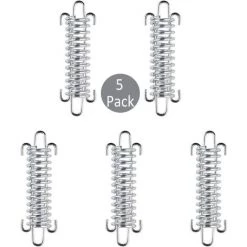 KARTOKNER 5 Pcs Fixations D'ombrage De Voile, Boucle De Corde De Ressort De Tente En Acier Inoxydable, Kit De Fixation Pour Voile De Jardin, Kit De Fixation Voile D'ombrage, Kit De Fixation De Voile Solaire
