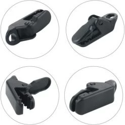 KARTOKNER 50 Pinces Clip Bache, Clip Tente, Clip En Plastique, Clips De Bâche De Tente En Plastique Tente Snaps Pour Camping Canopy Clamp Noir Clips -Tente de réception Soldes 51606375 3