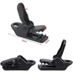 KARTOKNER 50 Pinces Clip Bache, Clip Tente, Clip En Plastique, Clips De Bâche De Tente En Plastique Tente Snaps Pour Camping Canopy Clamp Noir Clips -Tente de réception Soldes 51606375 4