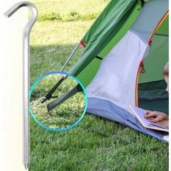 KARTOKNER Piquets De Tente De 18 Cm - En Métal - Pour Sols Durs - Idéal Pour Le Jardin, Le Camping, La Pêche Et Les Tentes -Tente de réception Soldes 51606656 4