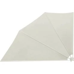 YOUTHUP Auvent Latéral Pliable De Balcon Crème 160 X 240 Cm -Tente de réception Soldes 51853363 2