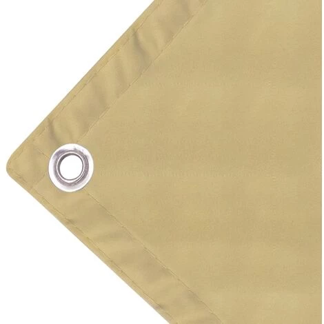 YOUTHUP écran De Balcon En Tissu Oxford 75x600 Cm Beige 5 YOUTHUP écran De Balcon En Tissu Oxford 75x600 Cm Beige – Image 3