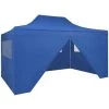 YOUTHUP Tente Pliable Avec 4 Parois Latéraux 3 X 4,5 M Bleu 2 YOUTHUP Tente Pliable Avec 4 Parois Latéraux 3 X 4,5 M Bleu -Tente de réception Soldes 51853535 1