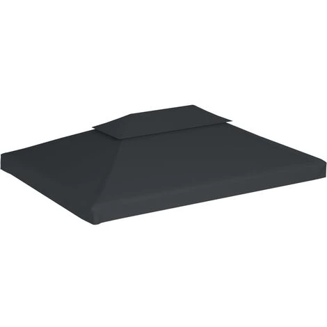 YOUTHUP Toile De Belvédère 2 Niveaux 310 G/m2 4 X 3 M Anthracite 4 YOUTHUP Toile De Belvédère 2 Niveaux 310 G/m2 4 X 3 M Anthracite - Image 2