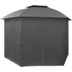 YOUTHUP Chapiteau Tente De Jardin Avec Rideaux Hexagonal 360 X 265 Cm 9 YOUTHUP Chapiteau Tente De Jardin Avec Rideaux Hexagonal 360 X 265 Cm -Tente de réception Soldes 51853831 3