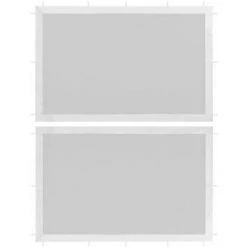 YOUTHUP Paroi De Tente De Réception 2 Pcs Maille Blanc