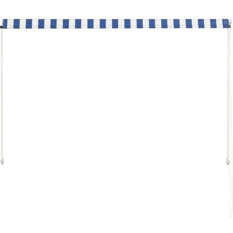 YOUTHUP Auvent Rétractable 200x150 Cm Bleu Et Blanc - Multicolore 7 YOUTHUP Auvent Rétractable 200x150 Cm Bleu Et Blanc - Multicolore - Image 5