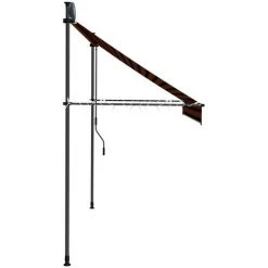 YOUTHUP Auvent Manuel Rétractable Avec LED 250 Cm Orange Et Marron - Multicolore 11 YOUTHUP Auvent Manuel Rétractable Avec LED 250 Cm Orange Et Marron - Multicolore -Tente de réception Soldes 51858598 5