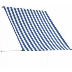 YOUTHUP Auvent Rétractable 100x150 Cm Bleu Et Blanc - Bleu 9 YOUTHUP Auvent Rétractable 100x150 Cm Bleu Et Blanc - Bleu -Tente de réception Soldes 51858605 3