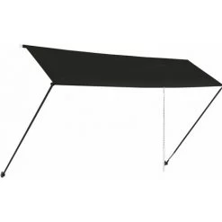 YOUTHUP Auvent Rétractable Avec LED 400x150 Cm Anthracite - Gris -Tente de réception Soldes 51858661 4
