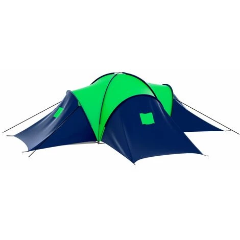 YOUTHUP Tente De Camping 9 Personnes Bleu Et Vert - Multicolore 5 YOUTHUP Tente De Camping 9 Personnes Bleu Et Vert - Multicolore – Image 3