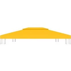 YOUTHUP Toile De Toit De Belvédère 2 Niveaux 310 G/m² 4x3 M Jaune - Jaune 9 YOUTHUP Toile De Toit De Belvédère 2 Niveaux 310 G/m² 4x3 M Jaune - Jaune -Tente de réception Soldes 51885644 3