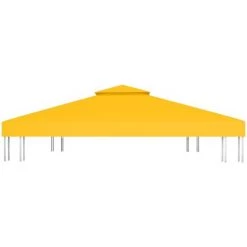 YOUTHUP Toile De Toit De Belvédère 2 Niveaux 310 G/m² 4x3 M Jaune - Jaune 10 YOUTHUP Toile De Toit De Belvédère 2 Niveaux 310 G/m² 4x3 M Jaune - Jaune -Tente de réception Soldes 51885644 4