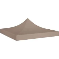 YOUTHUP Toit De Tente De Réception 3x3 M Taupe 270 G/m² - Taupe