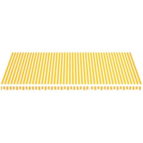 YOUTHUP Tissu De Remplacement Pour Auvent Jaune Et Blanc 6x3,5 M 5 YOUTHUP Tissu De Remplacement Pour Auvent Jaune Et Blanc 6x3,5 M - Image 3