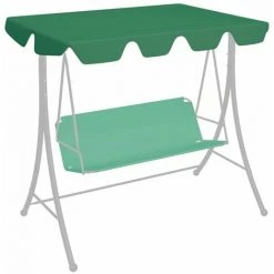 YOUTHUP Toit De Rechange De Balançoire Vert 188/168x110/145 Cm - Vert