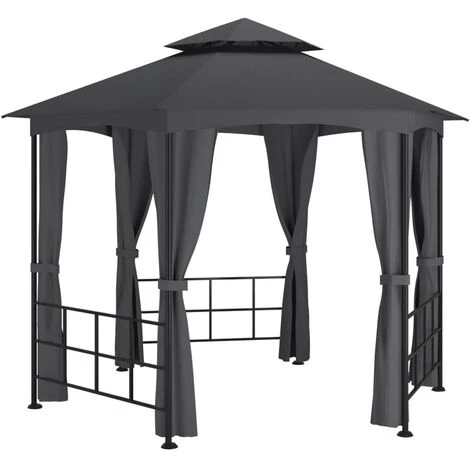YOUTHUP Belvédère Avec Parois 3,1x2,7 M Anthracite - Anthracite 4 YOUTHUP Belvédère Avec Parois 3,1x2,7 M Anthracite - Anthracite - Image 2