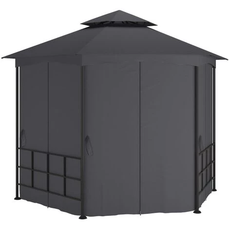 YOUTHUP Belvédère Avec Parois 3,1x2,7 M Anthracite - Anthracite 5 YOUTHUP Belvédère Avec Parois 3,1x2,7 M Anthracite - Anthracite - Image 3