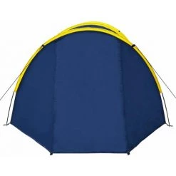 YOUTHUP Tente De Camping Pour 4 Personnes Bleu Marine/jaune -Tente de réception Soldes 51890055 4