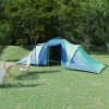 YOUTHUP Tente De Camping 6 Personnes Bleu Et Vert 2 YOUTHUP Tente De Camping 6 Personnes Bleu Et Vert -Tente de réception Soldes 51890123 1